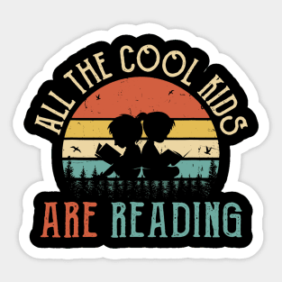 All the Cool Kids are Reading Book Sticker